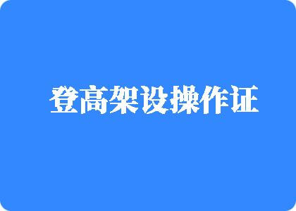 外国大鸡吧操屄免费视频登高架设操作证